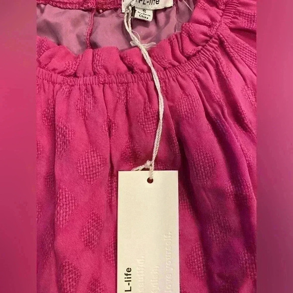 NWT BTFL Life Fuchsia Bishop Sleeved Dress Size Small - Picture 10 of 10